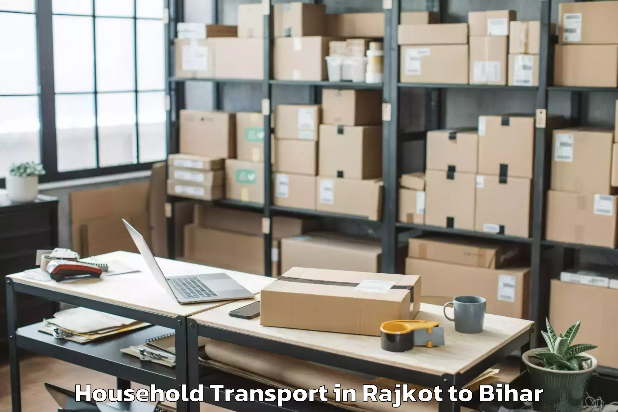 Book Rajkot to Giriak Household Transport Online